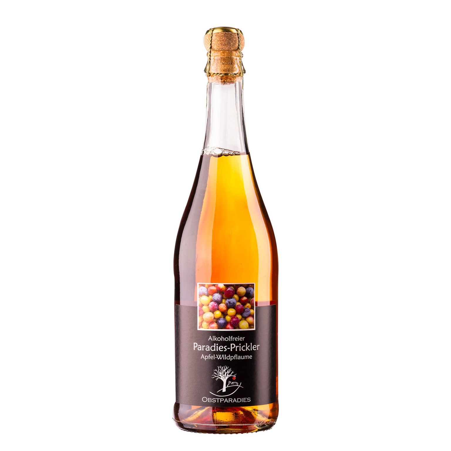 Paradies-Prickler Apfel-Wildpflaume – alkoholfrei – 750ml ...