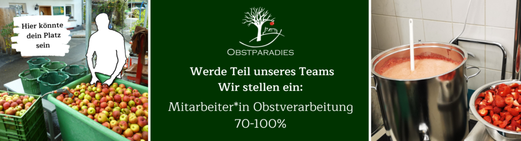 Mitarbeiter*in für die Obstverarbeitung gesucht